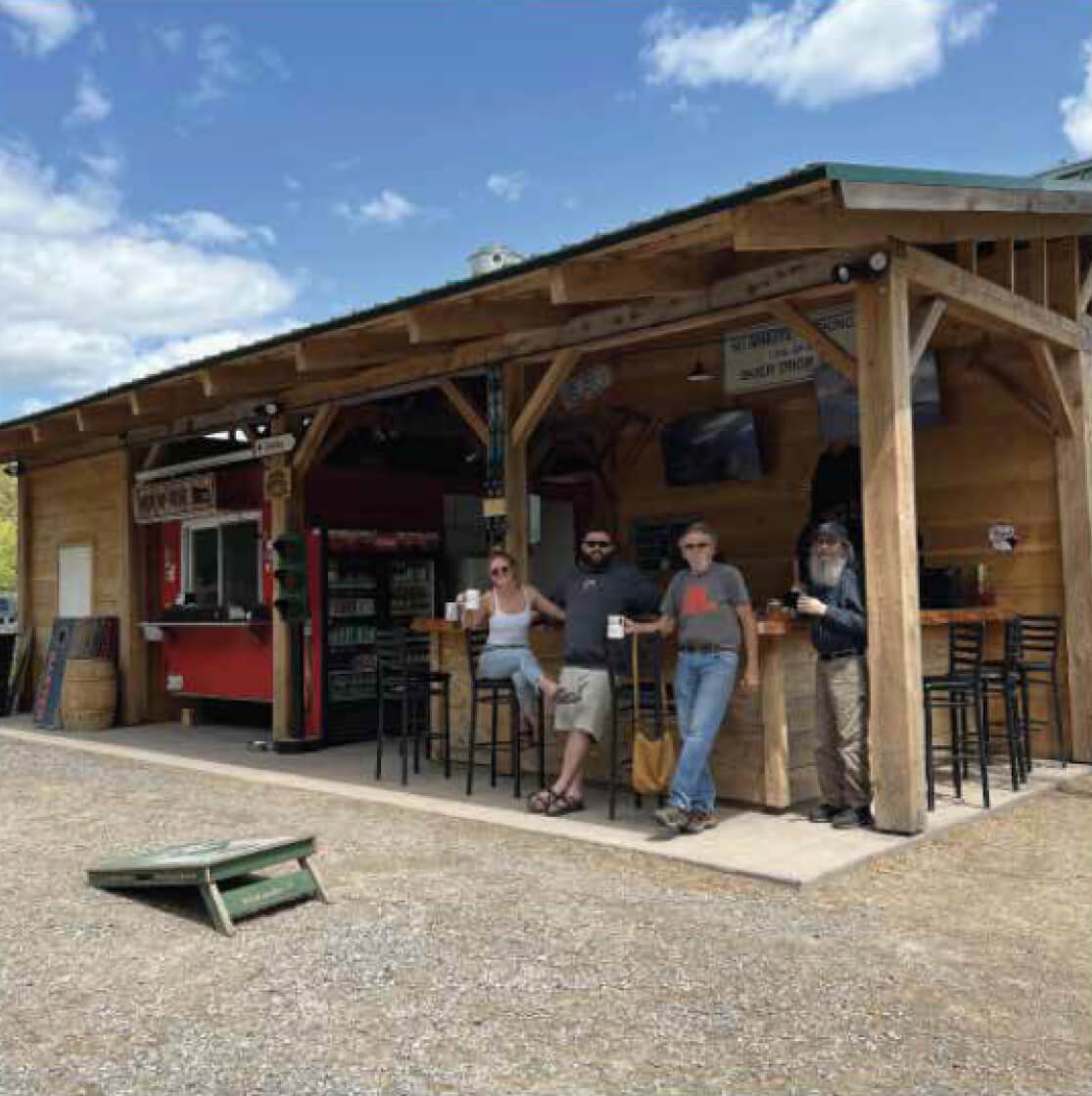The Woodshed outdoor bar
